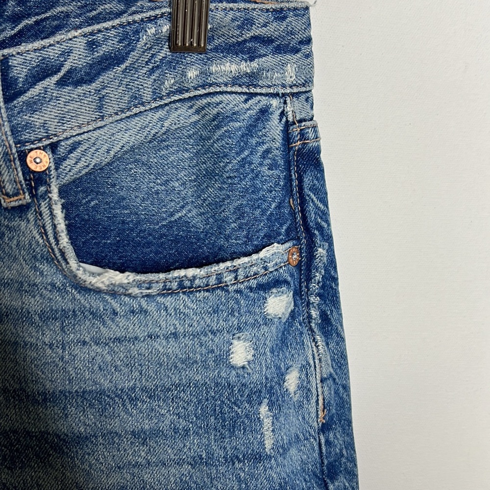 Free People We The Free Distressed Frayed Hem Ankle Jeans Sz 29 (NWOT) - Picture 6 of 10